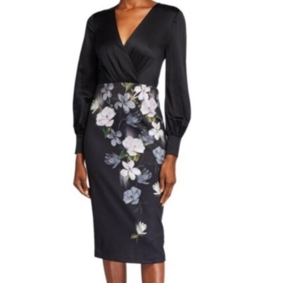 NEW Ted Baker Alithea Opal Midi Dress Size 2
